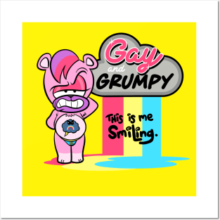 Gay & Grumpy smile Posters and Art